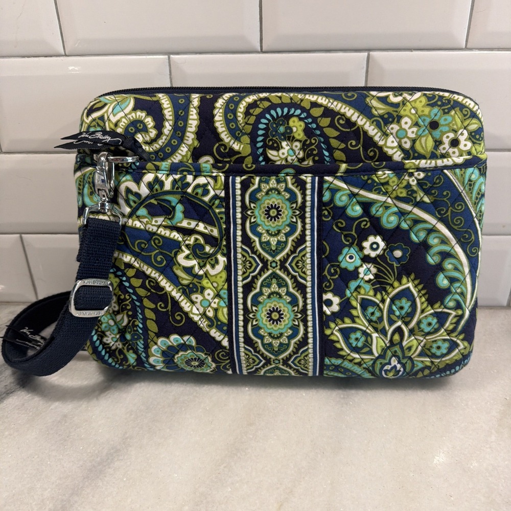 NEW Vera Bradley Rythm & Blues Mini Laptop iPad Tablet EBook Hard Zip Case GW999